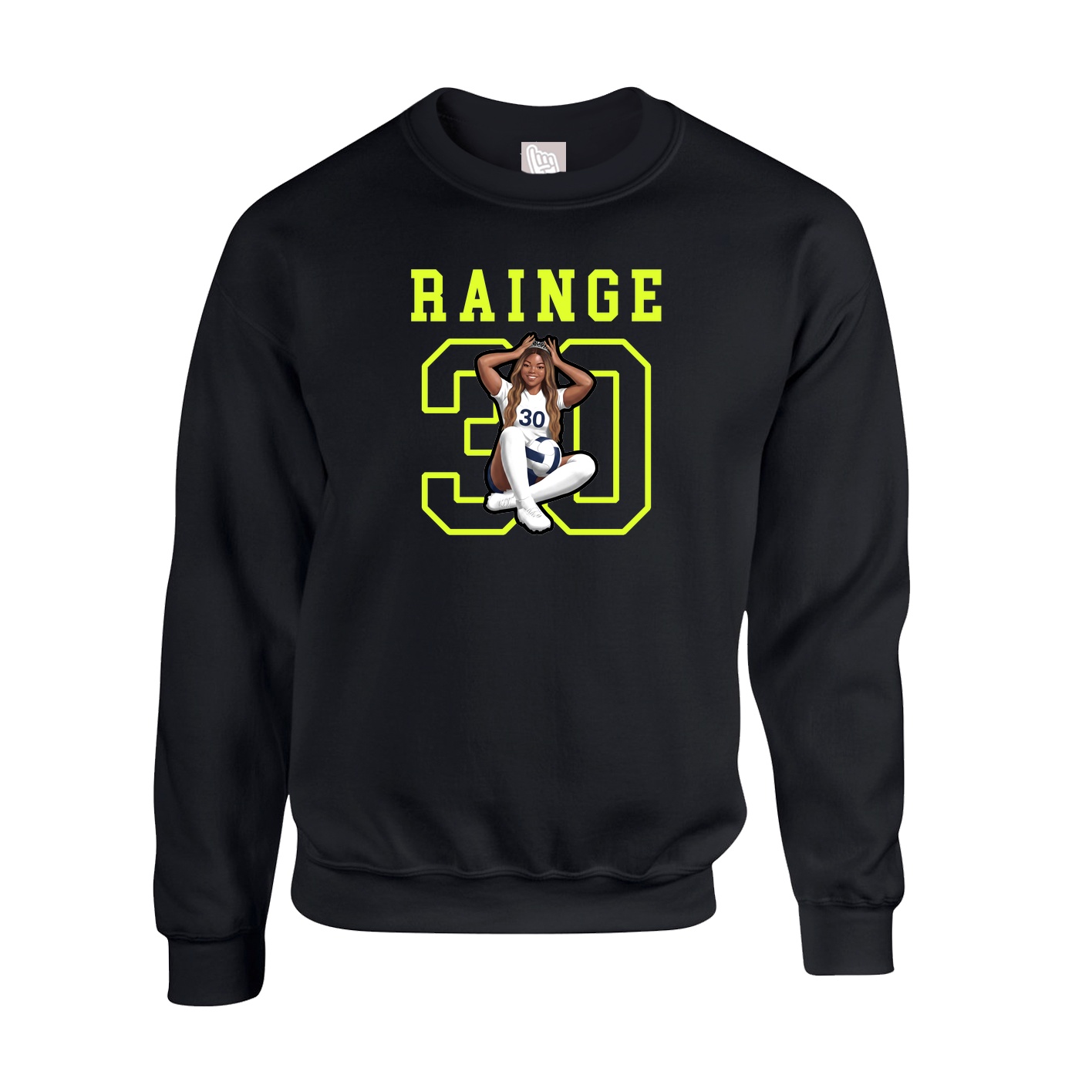 Fleece Crew — Shirsey in Black