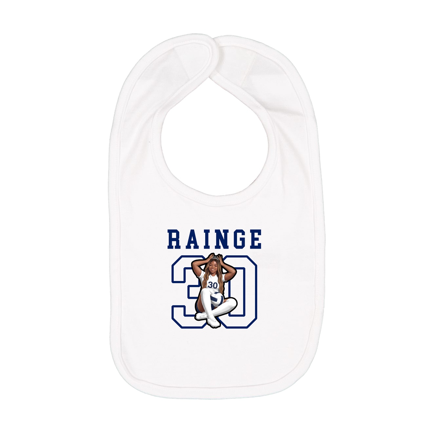 Infant Bib — Shirsey in White