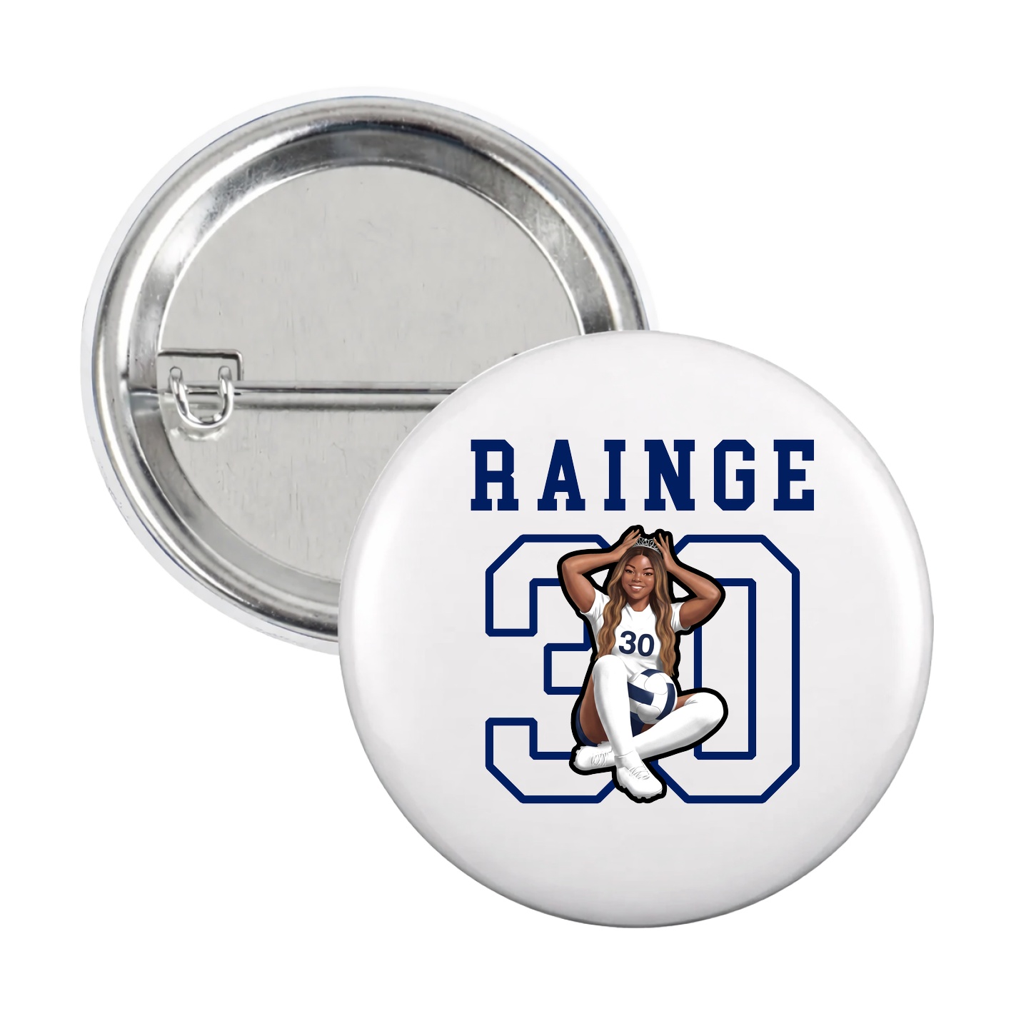 Game Day Button — Shirsey in White