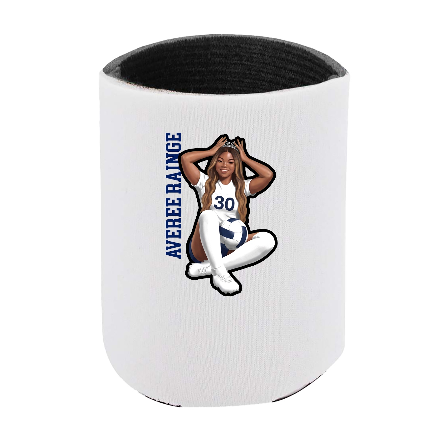 Can Holder — Name Vertical in White