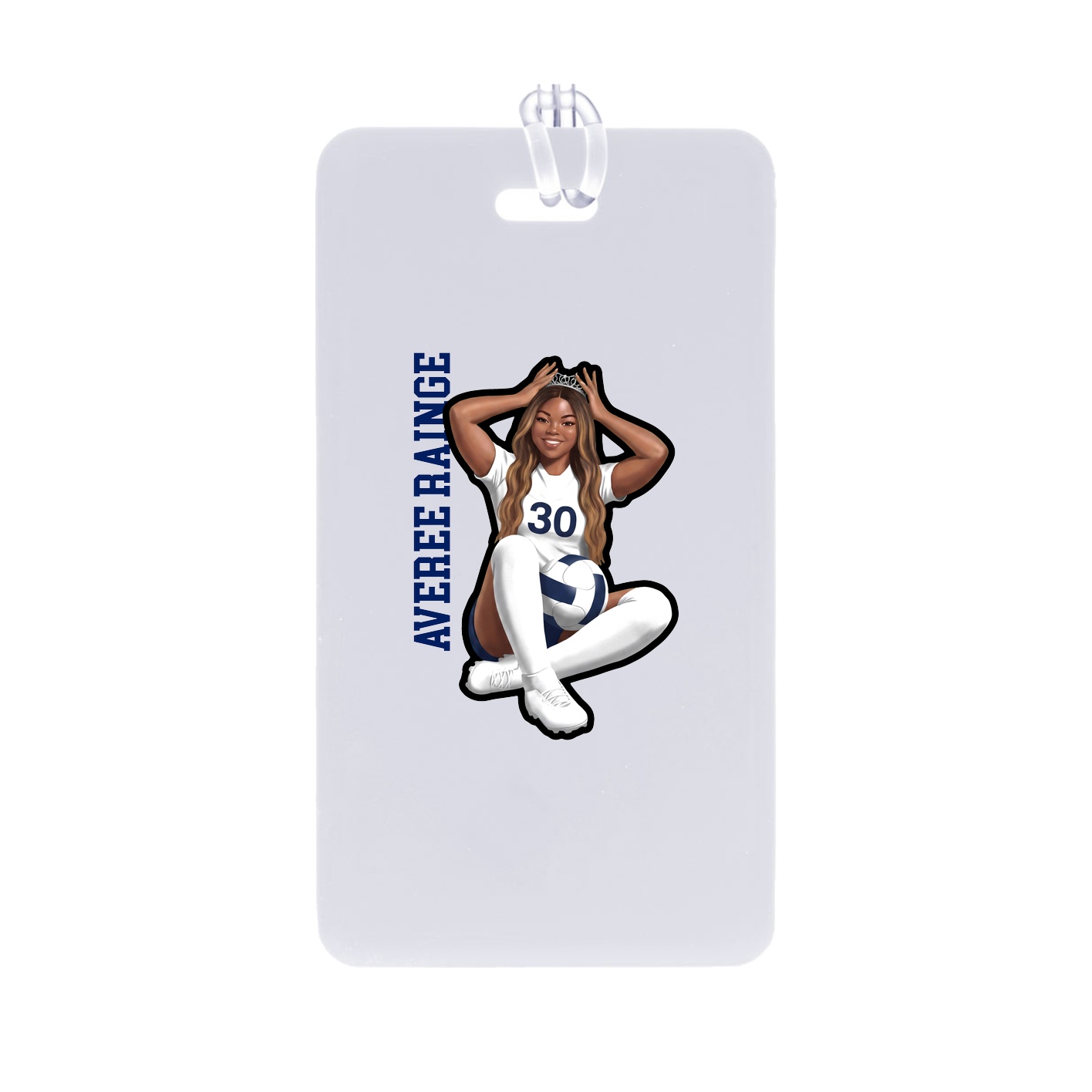 Bag Tag — Name Vertical in Classic