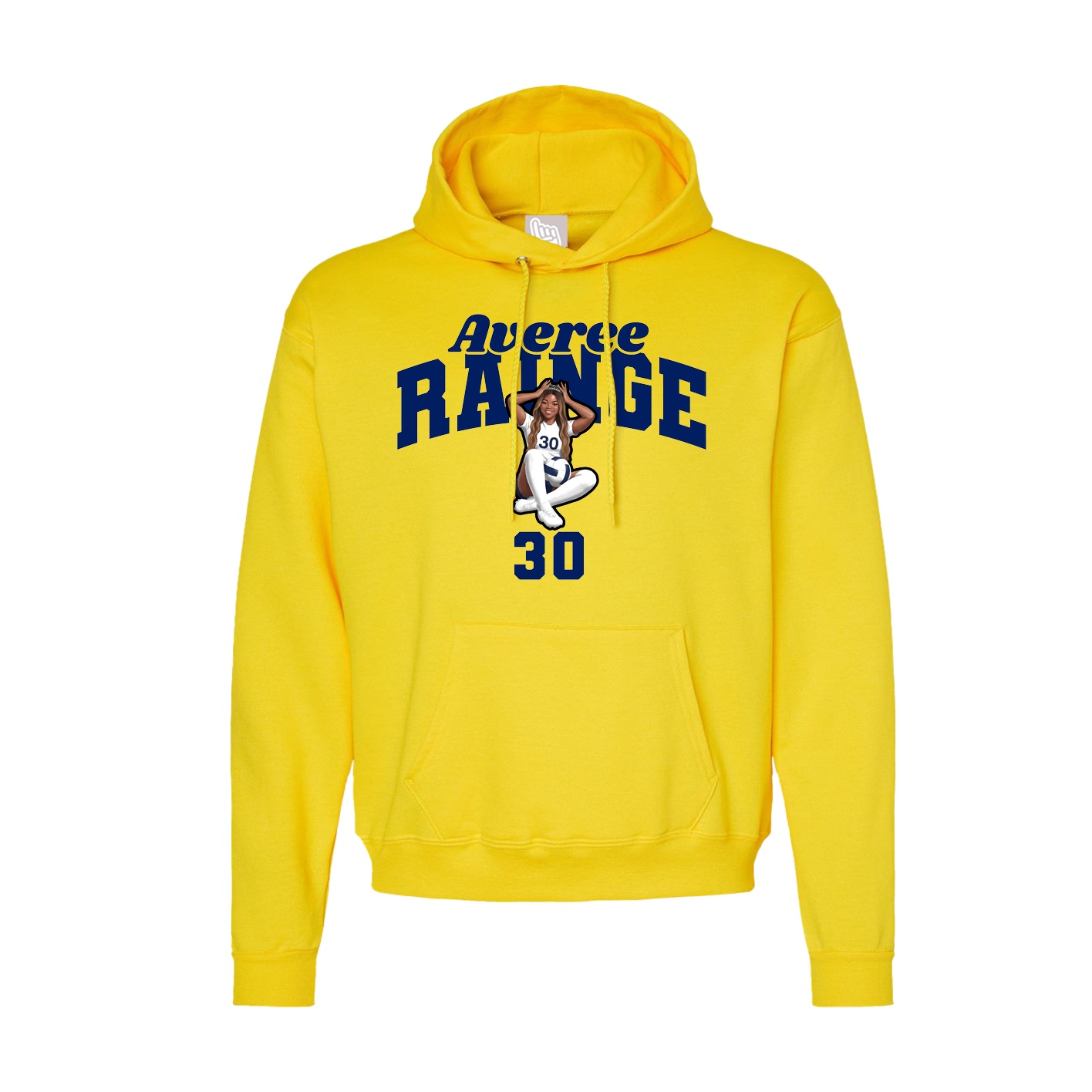 Hoodie — Signature Arch in Yellow