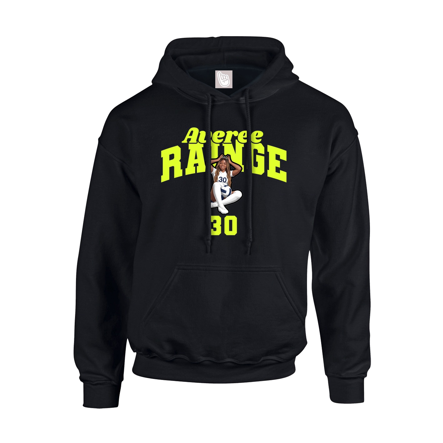 Youth Hoodie — Signature Arch in Black