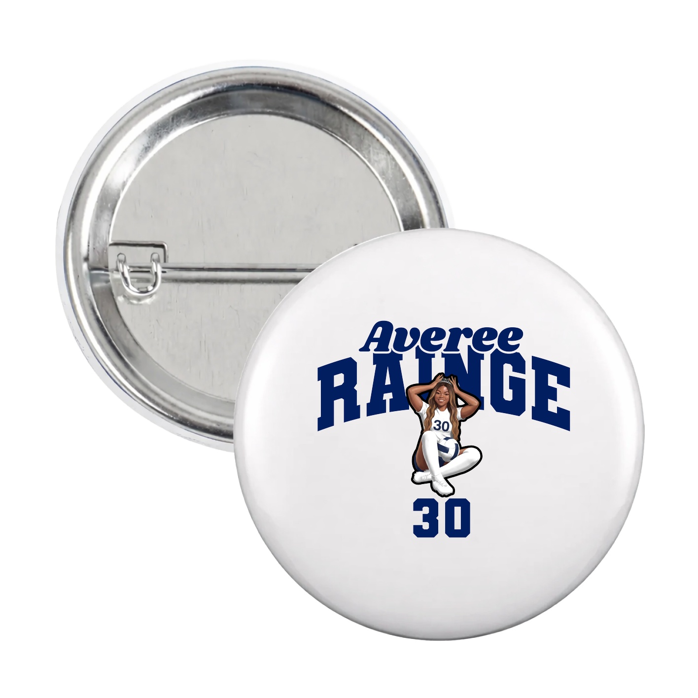Game Day Button — Signature Arch in White
