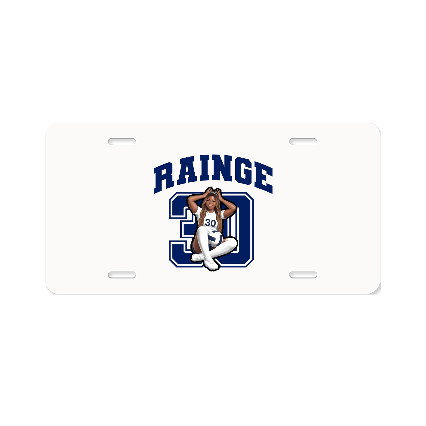 License Plate — Number in Classic