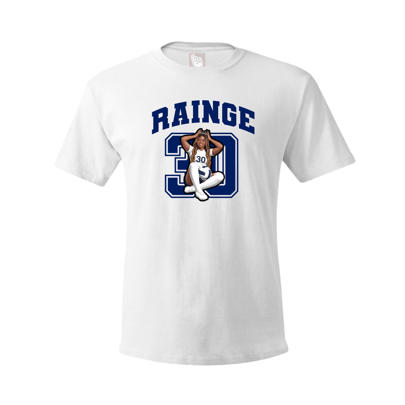 Tee — Number in White