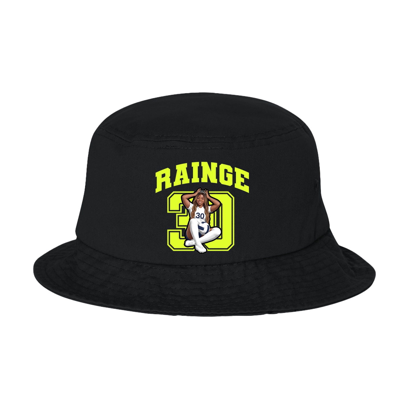 Bucket Cap — Number in Black
