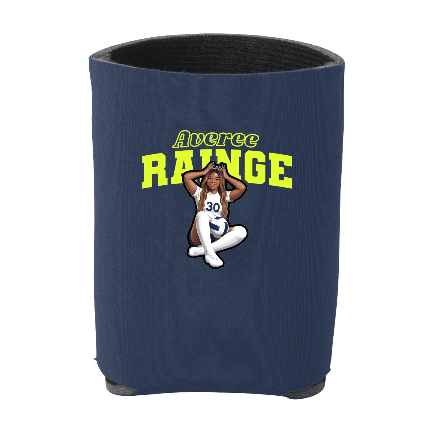Can Holder — Name Arch in Navy