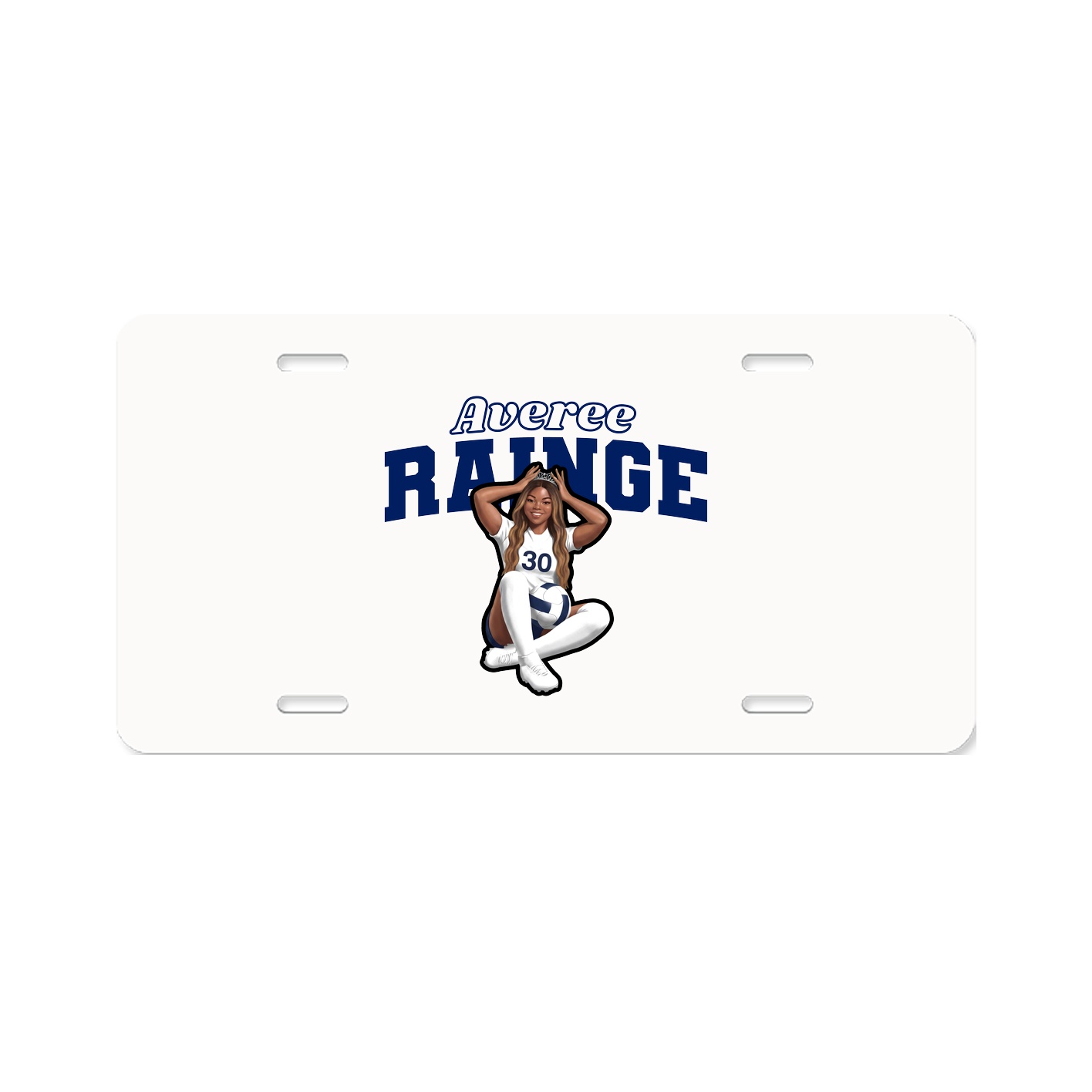 License Plate — Name Arch in Classic