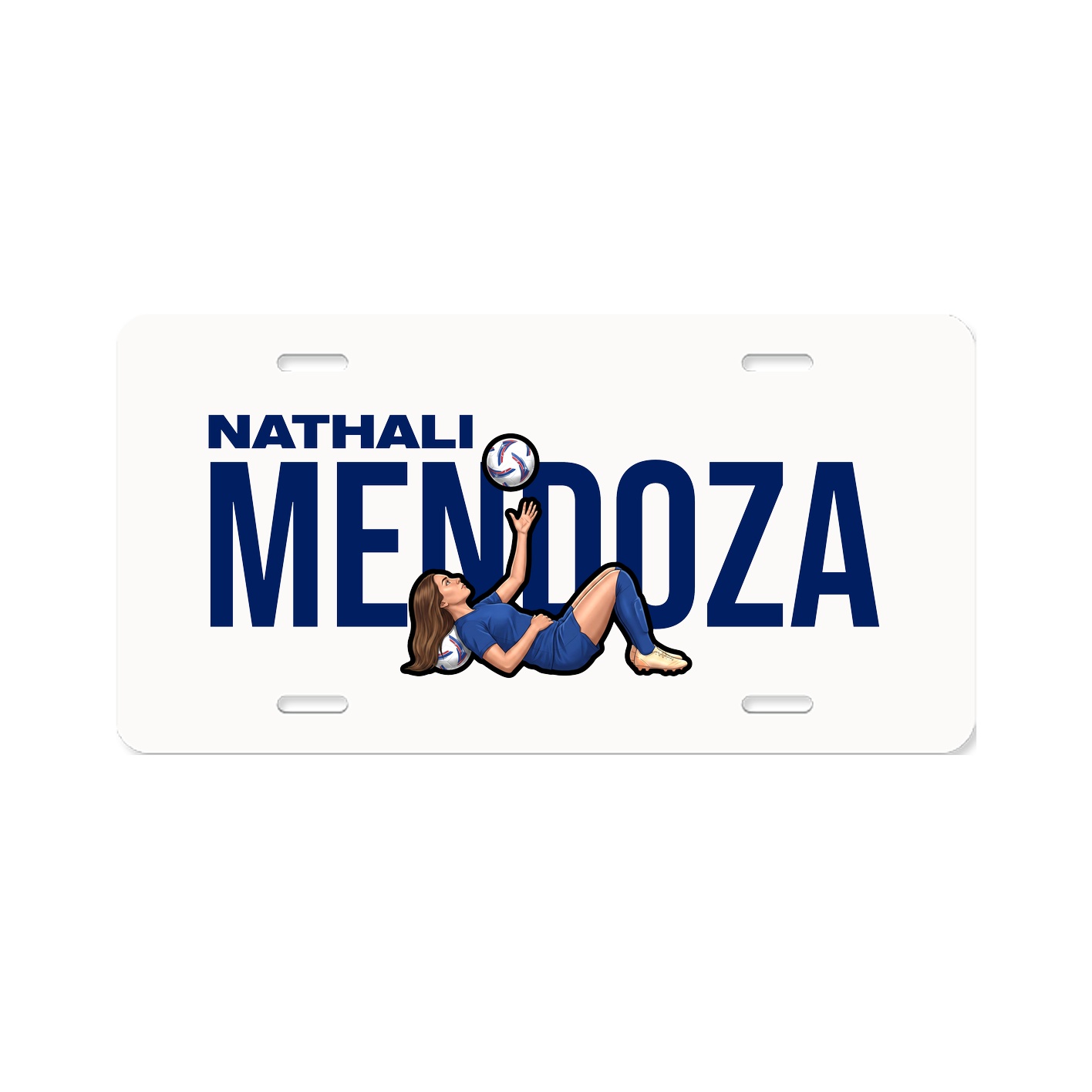 License Plate — Player Name in Classic