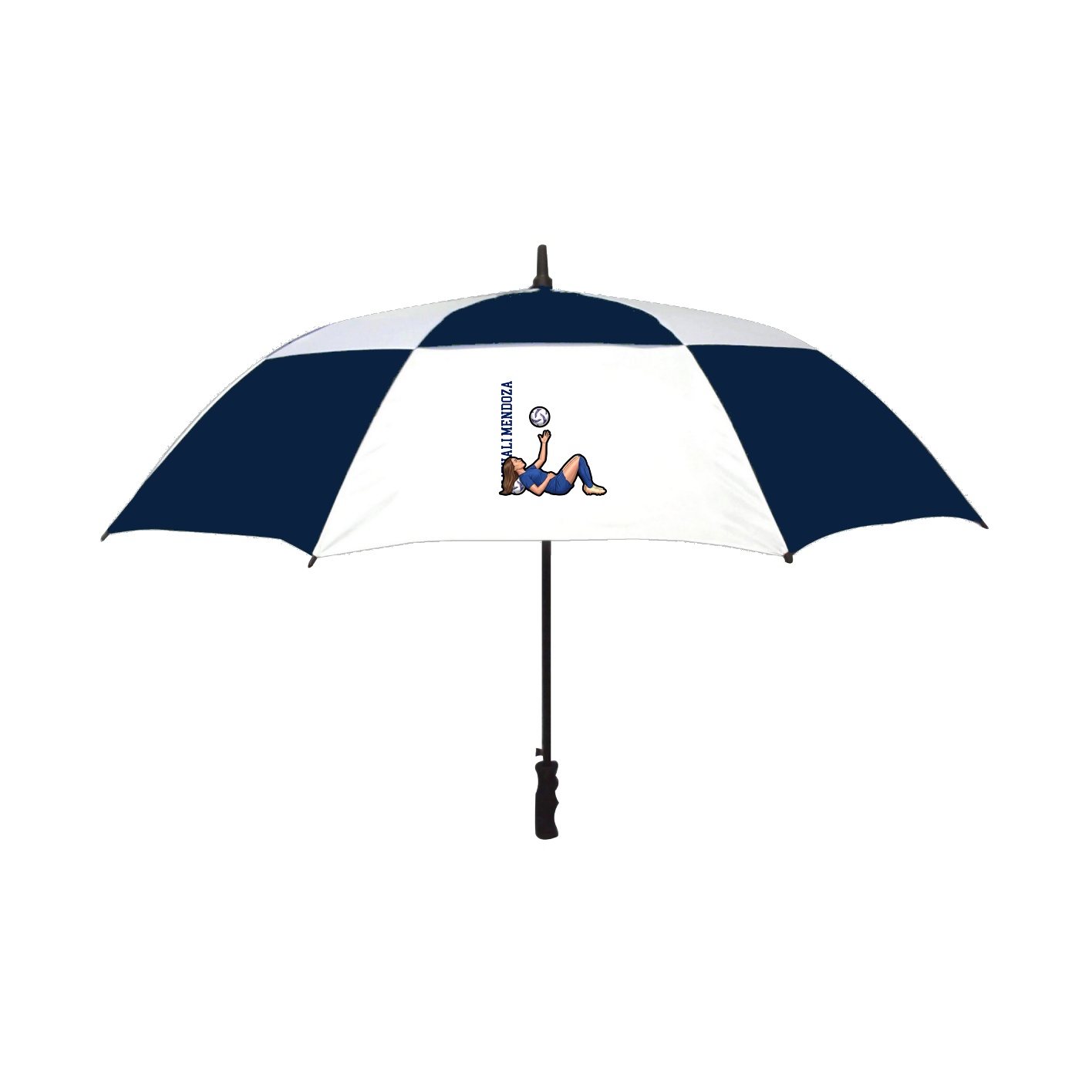 Golf Umbrella — Name Vertical in Navy