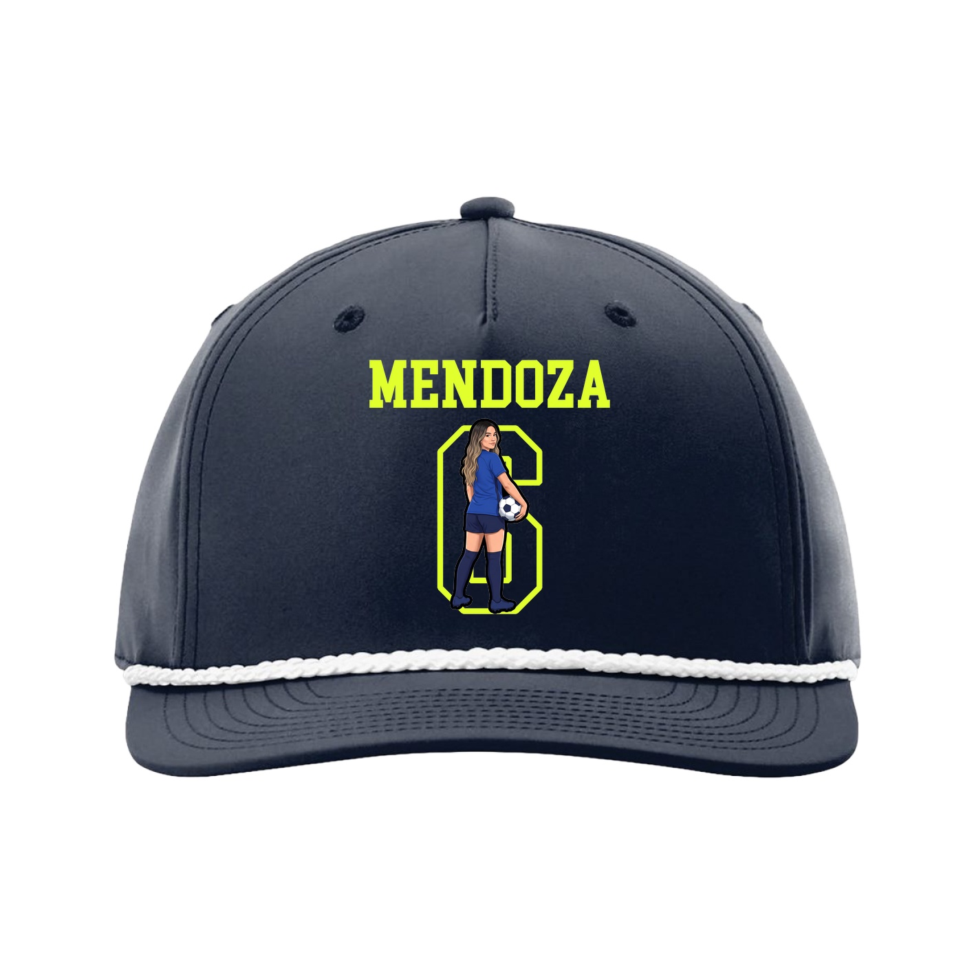Five-Panel Classic Rope Cap — Shirsey in Navy