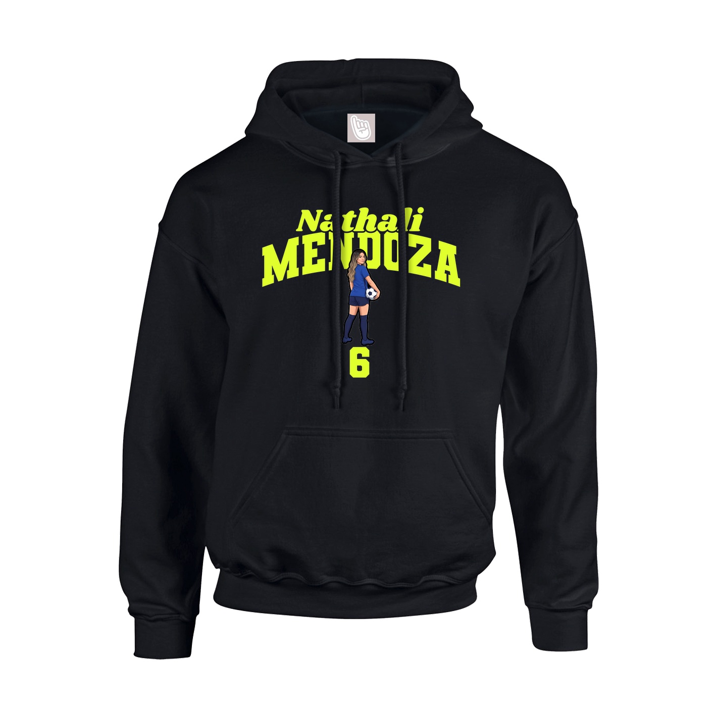 Hoodie — Signature Arch in Black