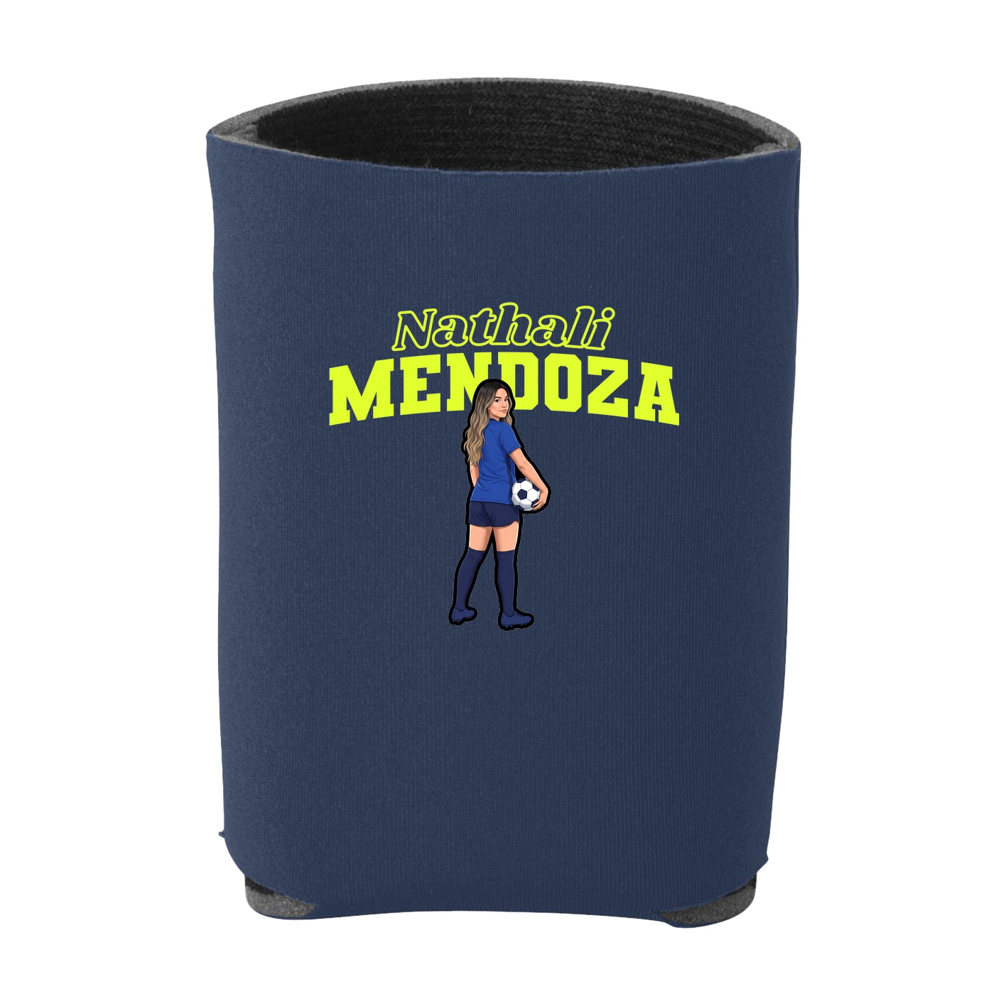Can Holder — Name Arch in Navy