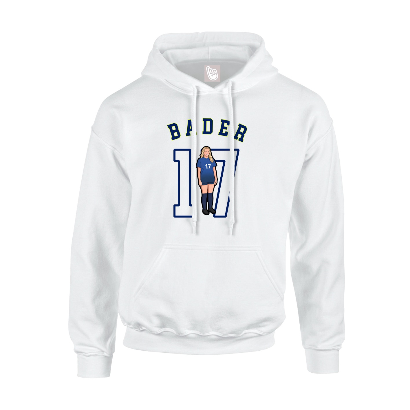 Youth Hoodie — Shirsey Arch in White