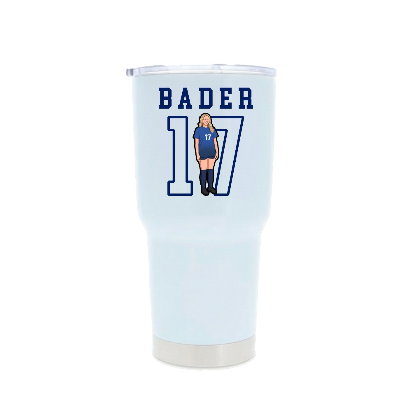 30oz Stainless Steel Tumbler — Shirsey in White