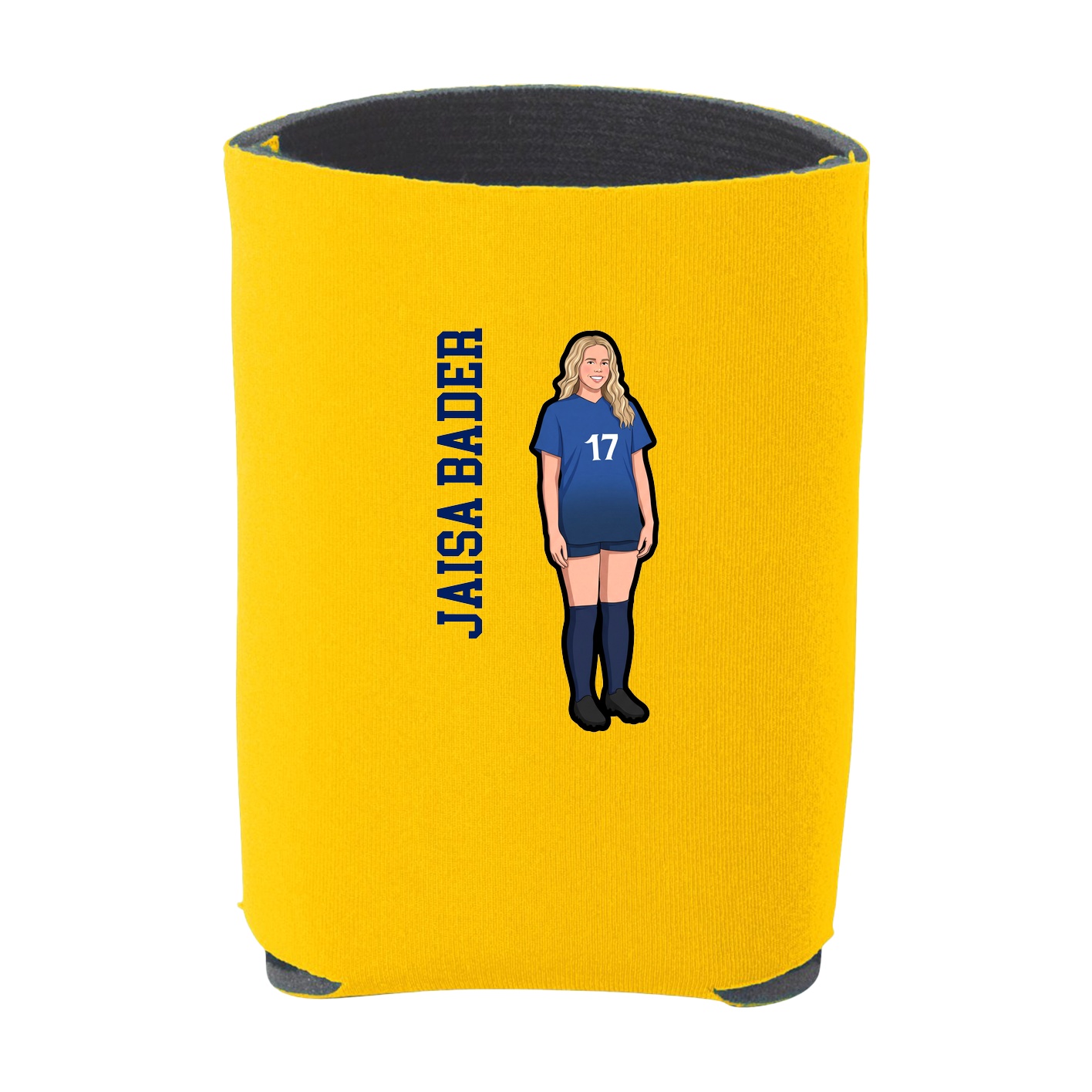 Can Holder — Name Vertical in Yellow