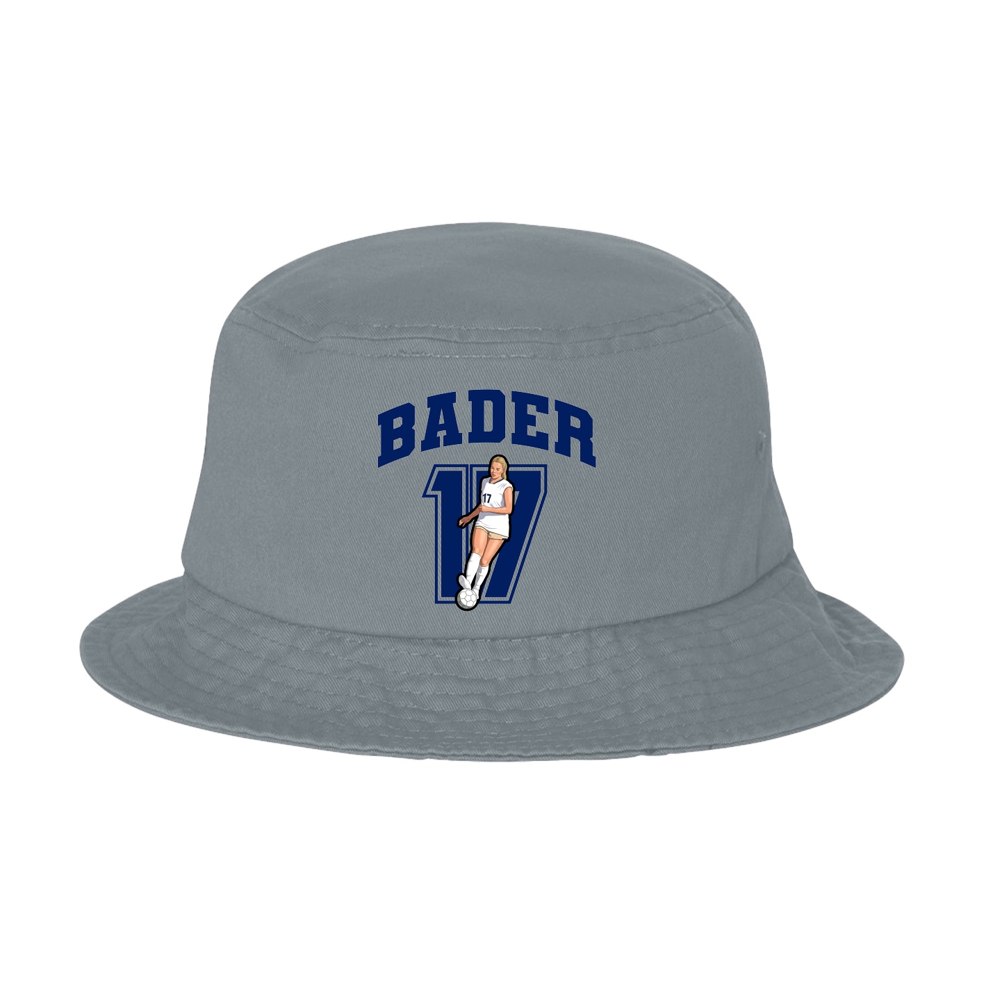 Bucket Cap — Number in Grey