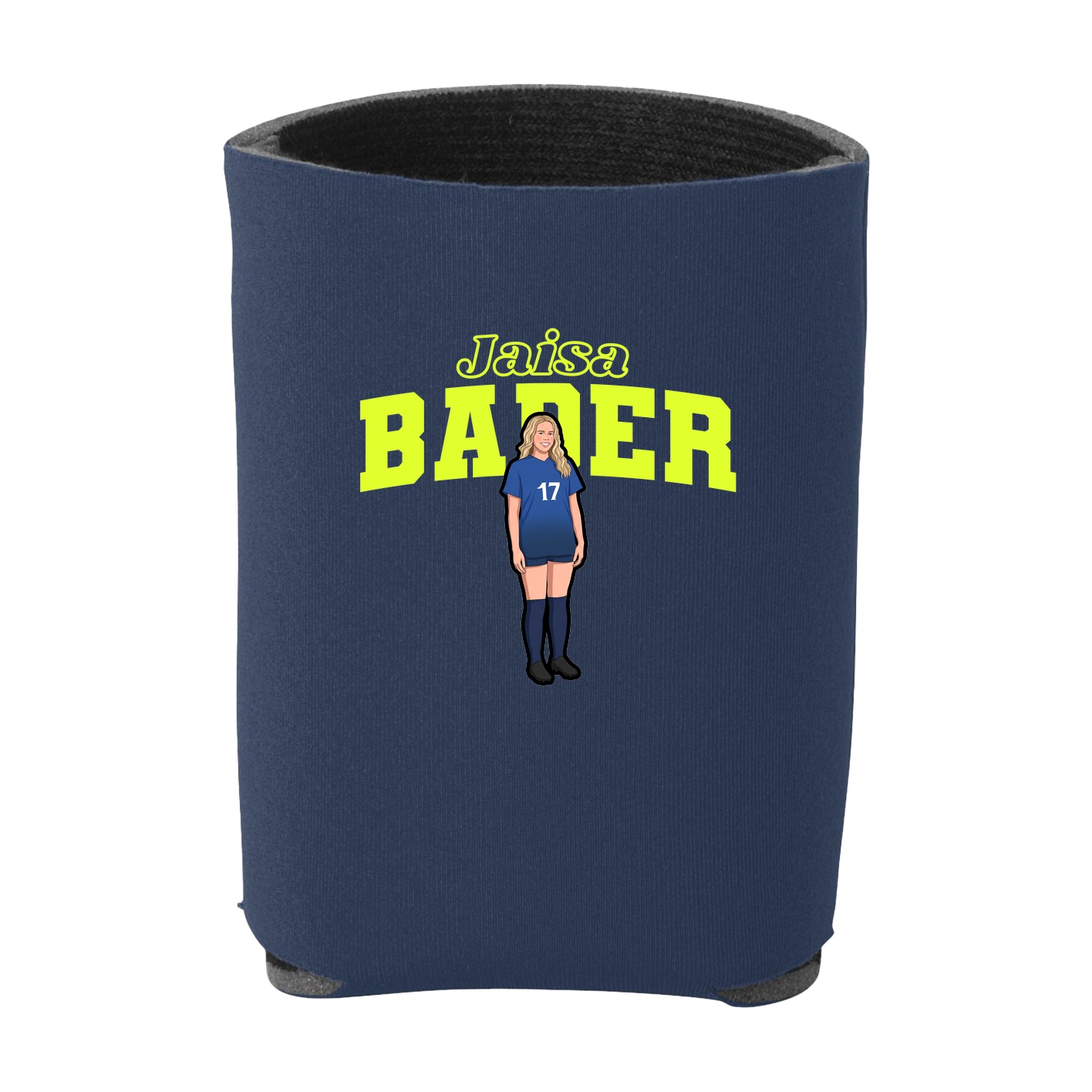 Can Holder — Name Arch in Navy