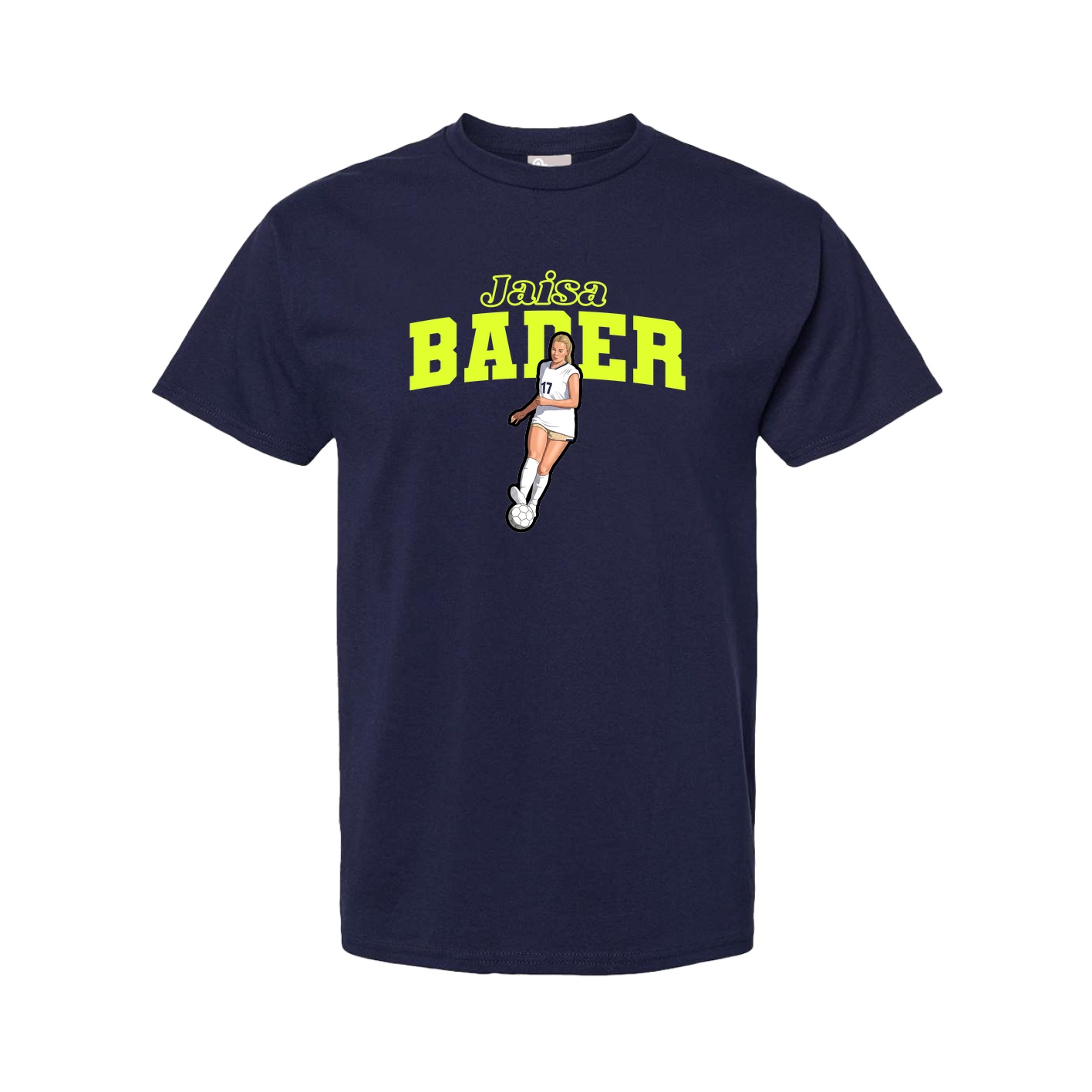 Youth Tee — Name Arch in Navy