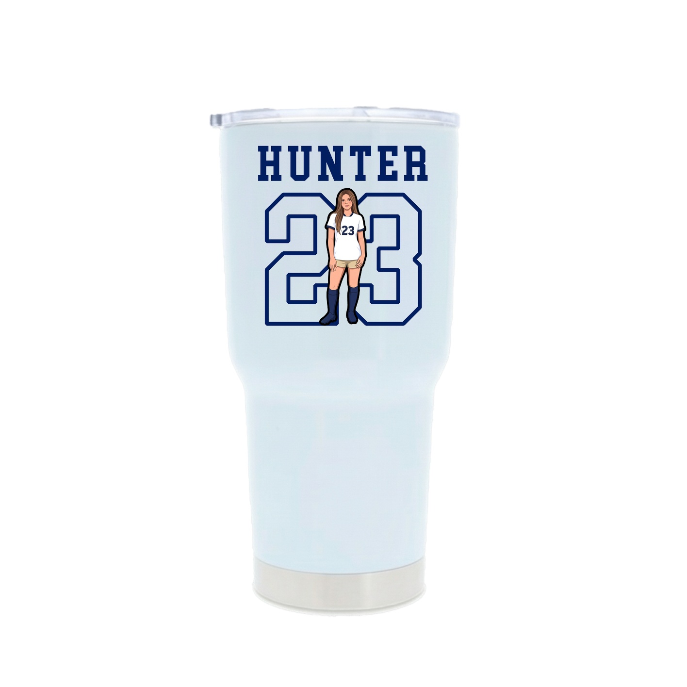 30oz Stainless Steel Tumbler — Shirsey in White