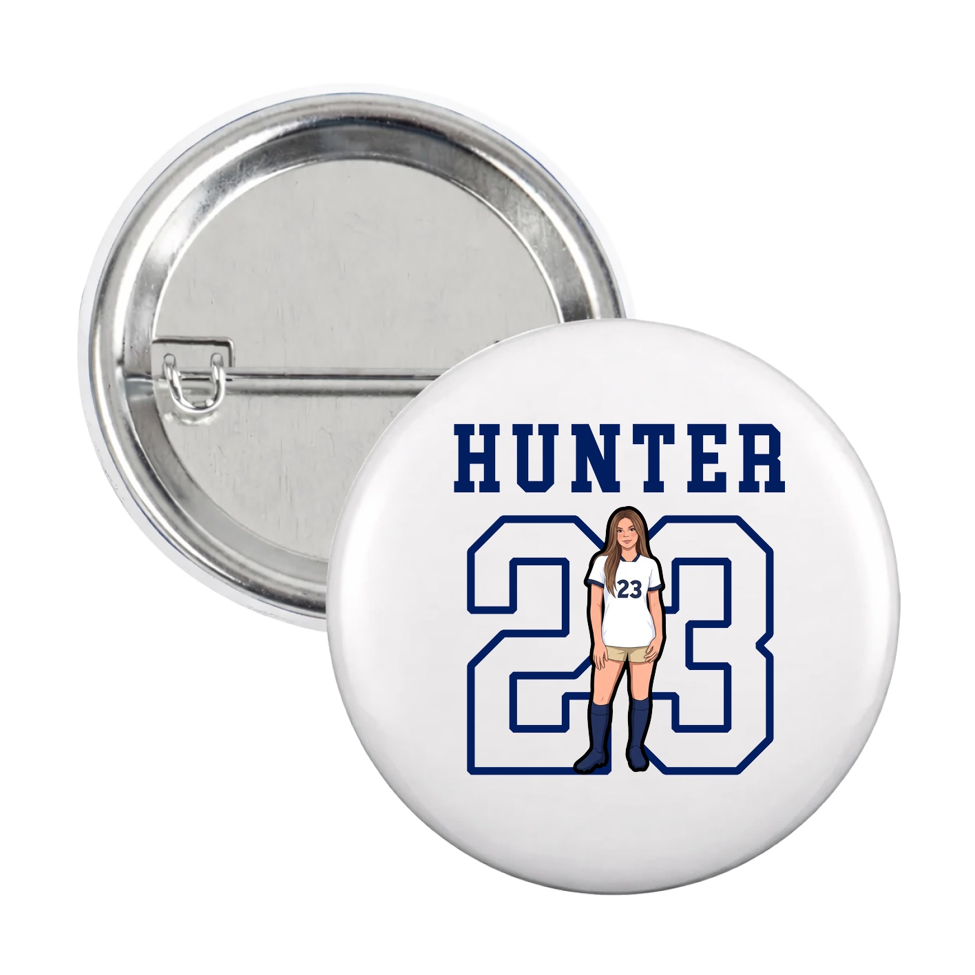 Game Day Button — Shirsey in White