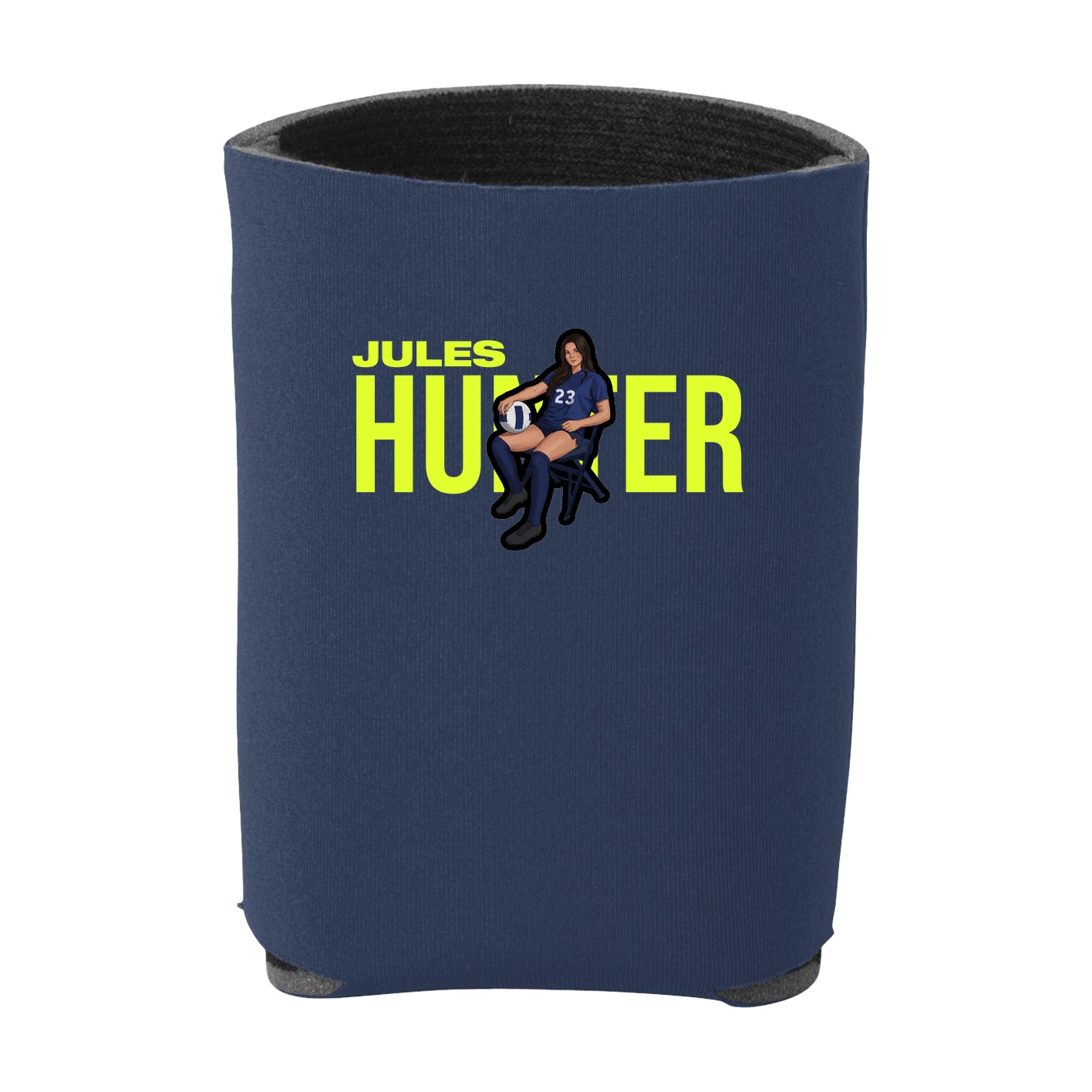 Can Holder — Player Name in Navy