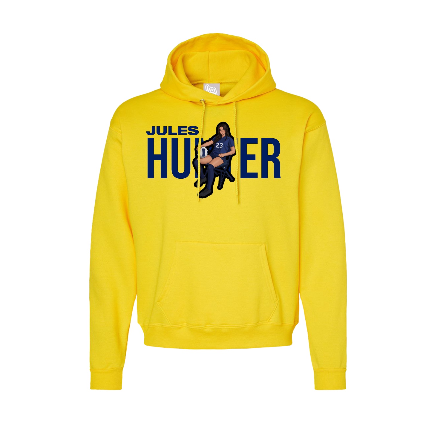 Hoodie — Player Name in Yellow