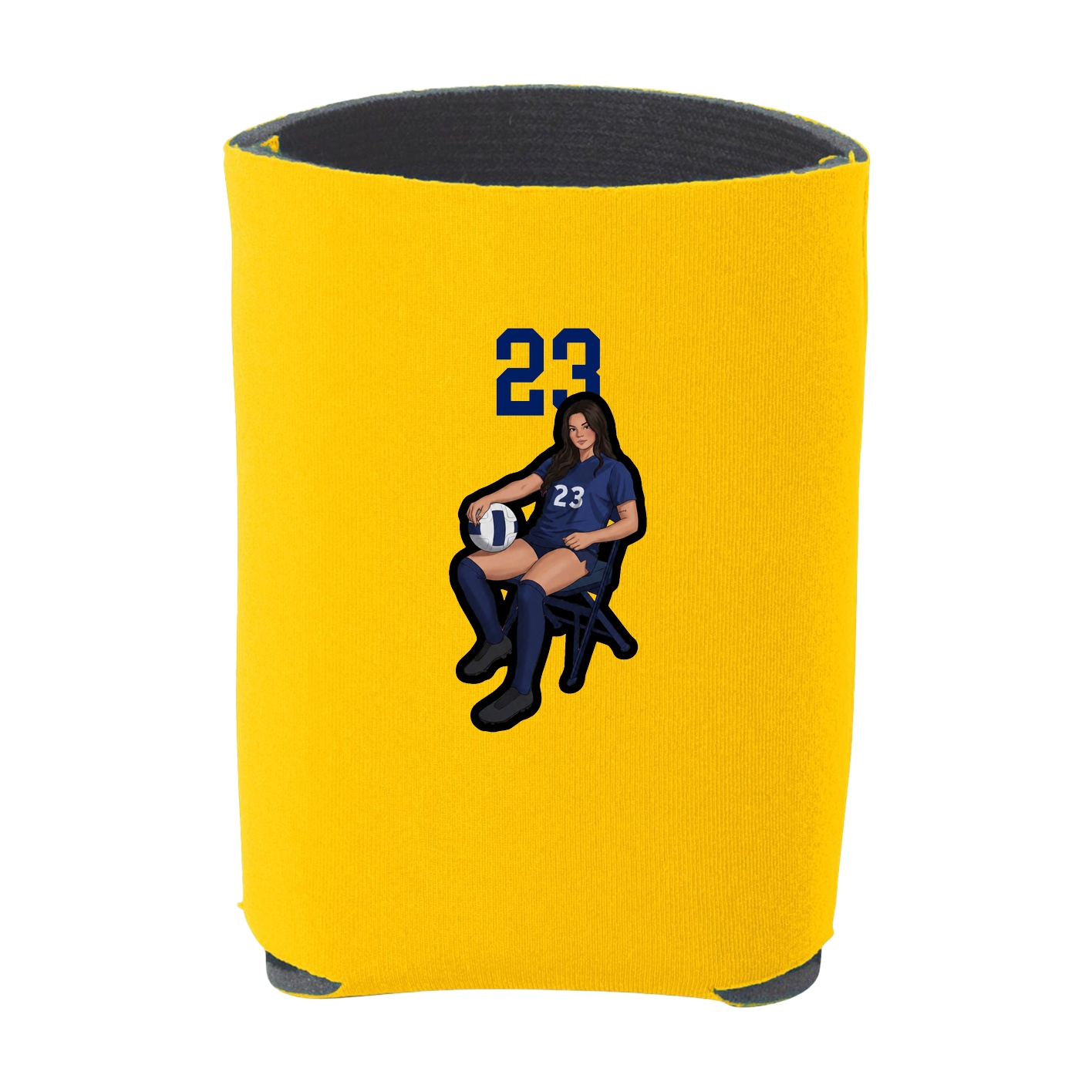 Can Holder — Number Top in Yellow
