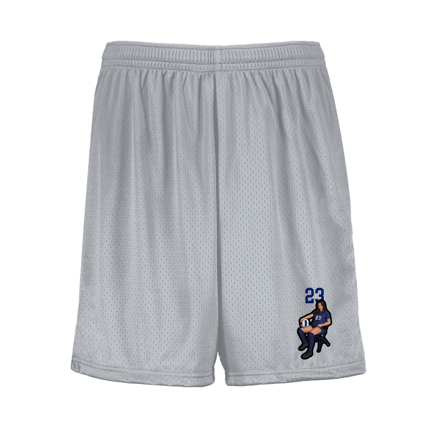 Shorts — Number Top in Silver