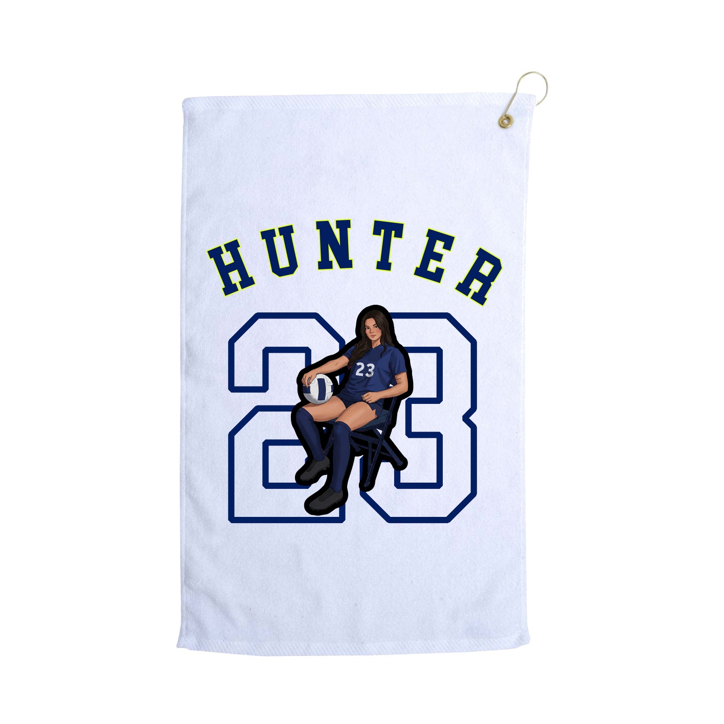 Golf Towel — Shirsey Arch in White