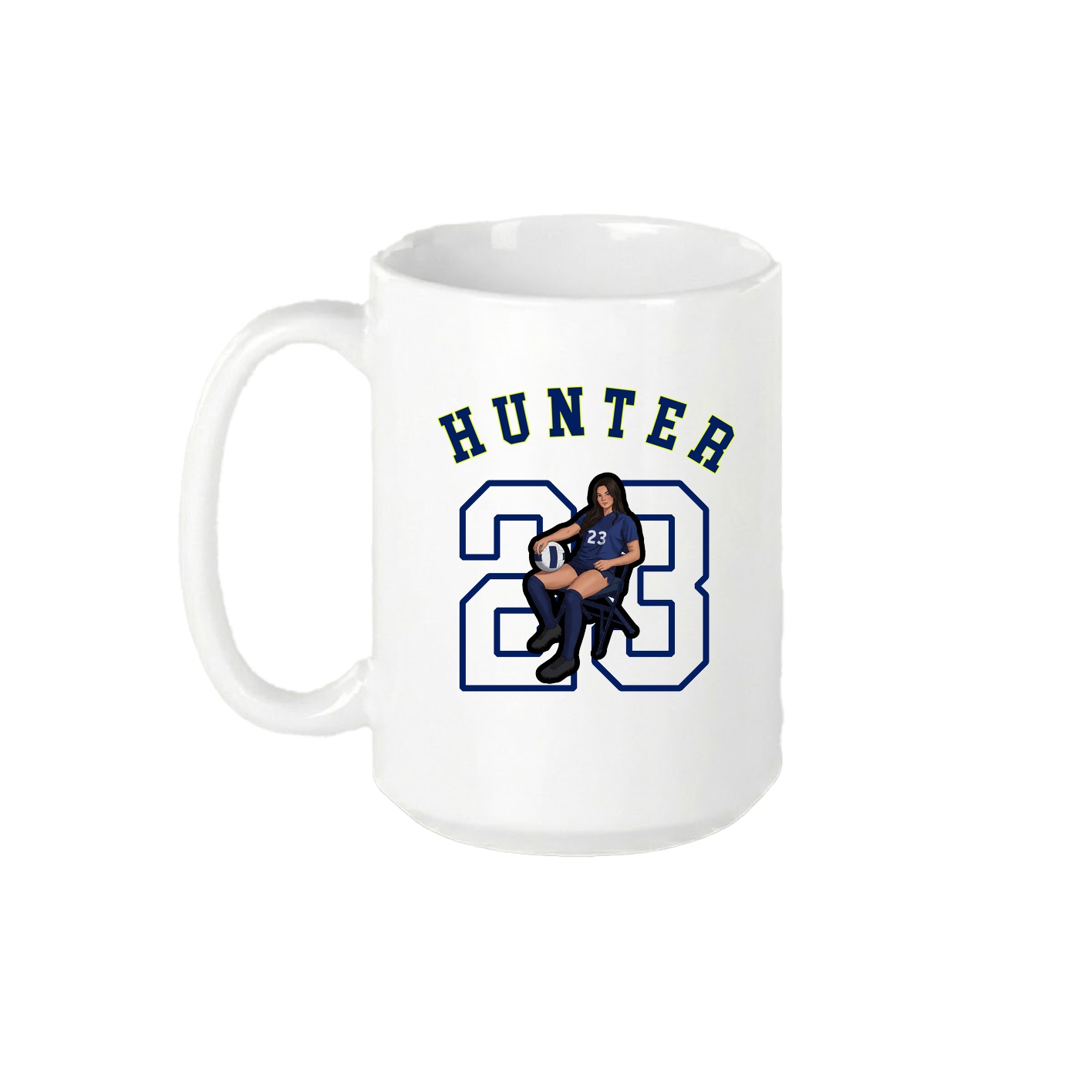 15oz Coffee Mug — Shirsey Arch in White