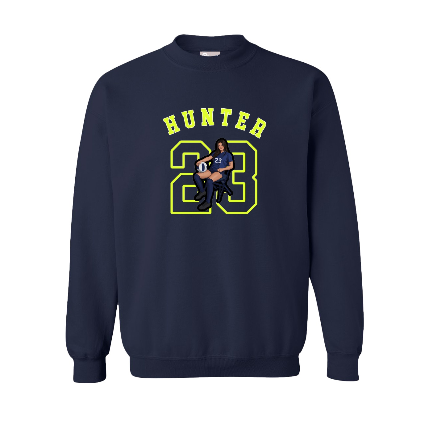 Fleece Crew — Shirsey Arch in Navy