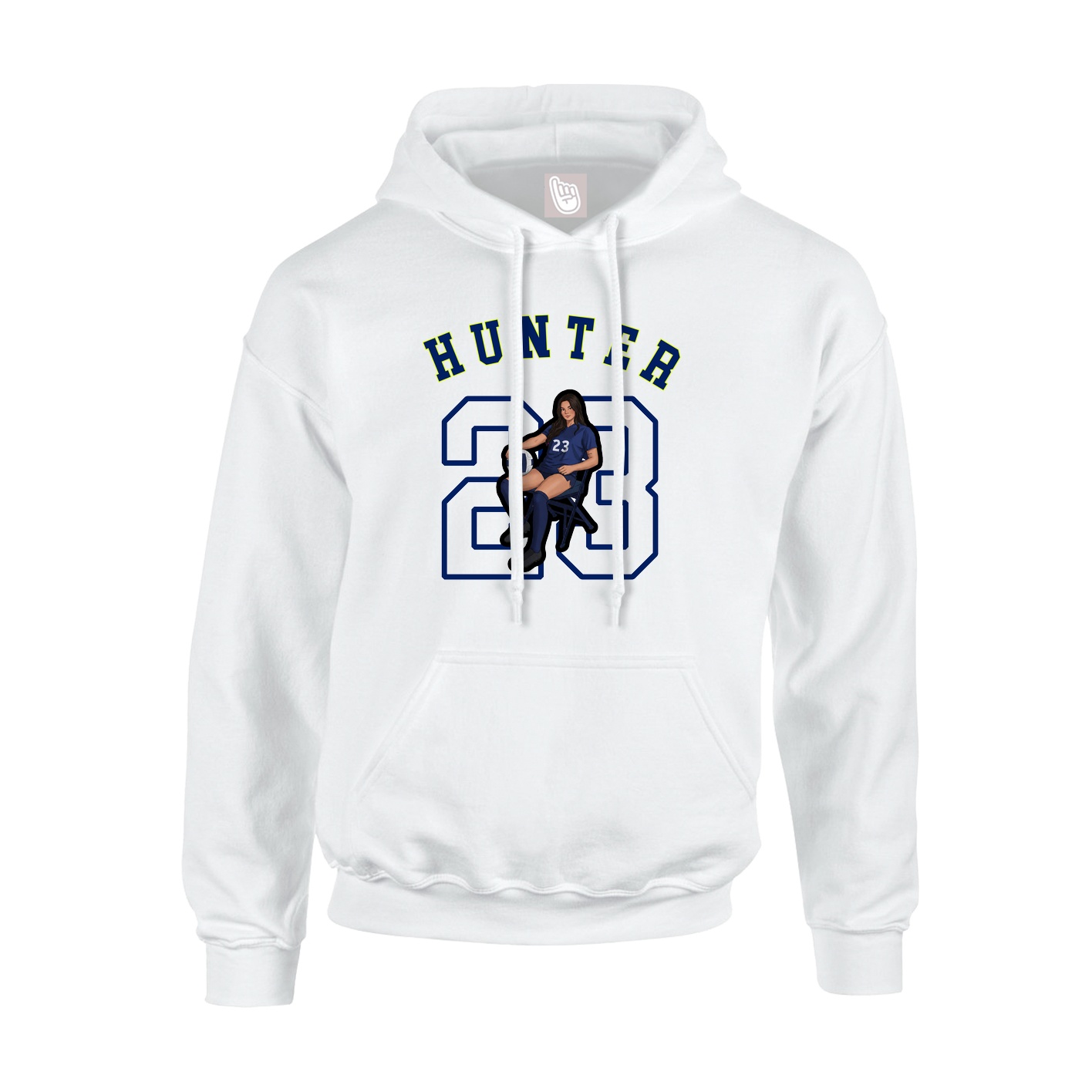 Youth Hoodie — Shirsey Arch in White