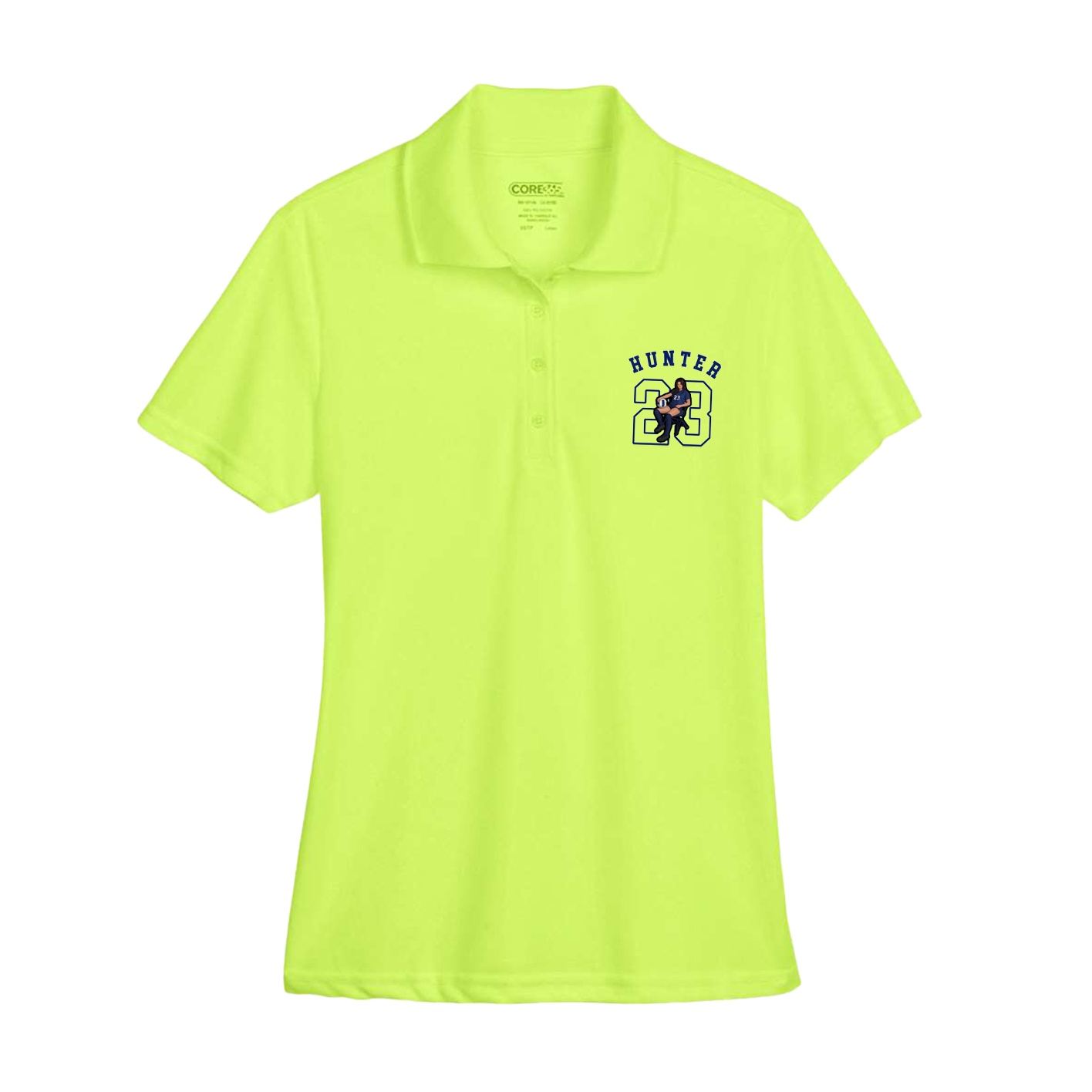 Womens Performance Polo — Shirsey Arch in Yellow