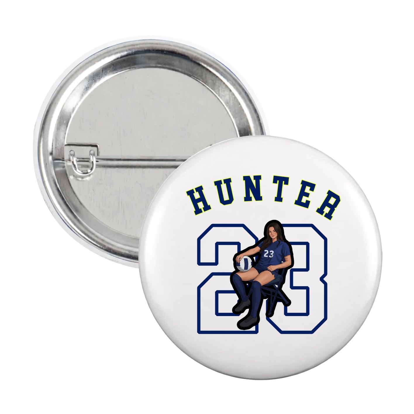 Game Day Button — Shirsey Arch in White