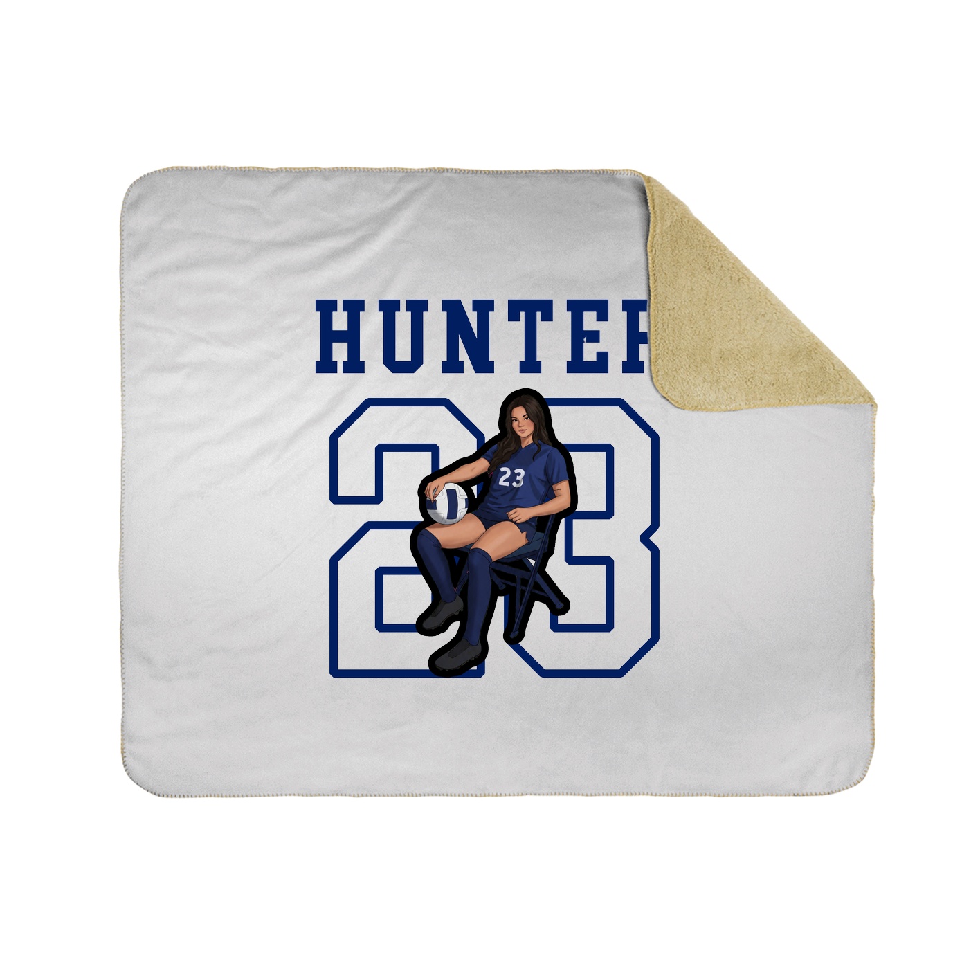 Throw Blanket — Shirsey in White