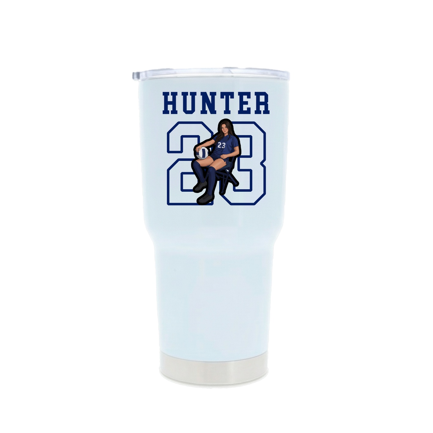 30oz Stainless Steel Tumbler — Shirsey in White