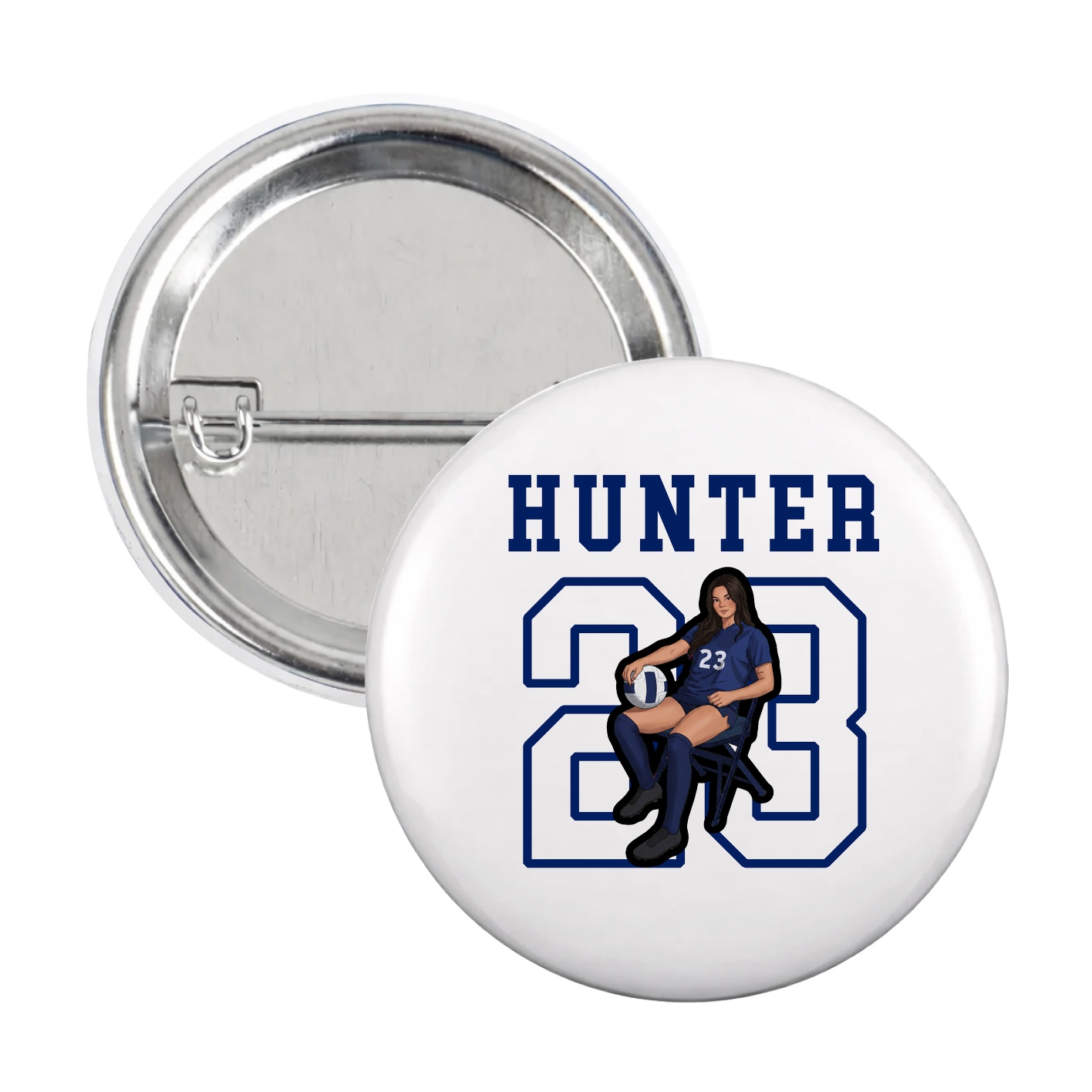 Game Day Button — Shirsey in White