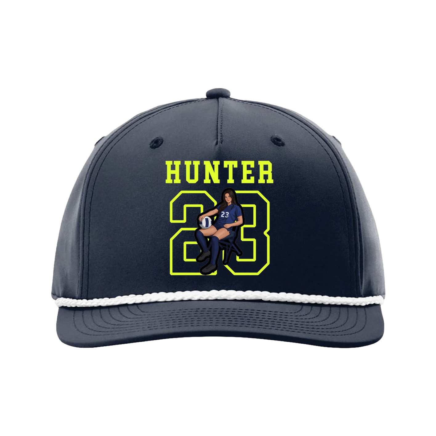 Five-Panel Classic Rope Cap — Shirsey in Navy