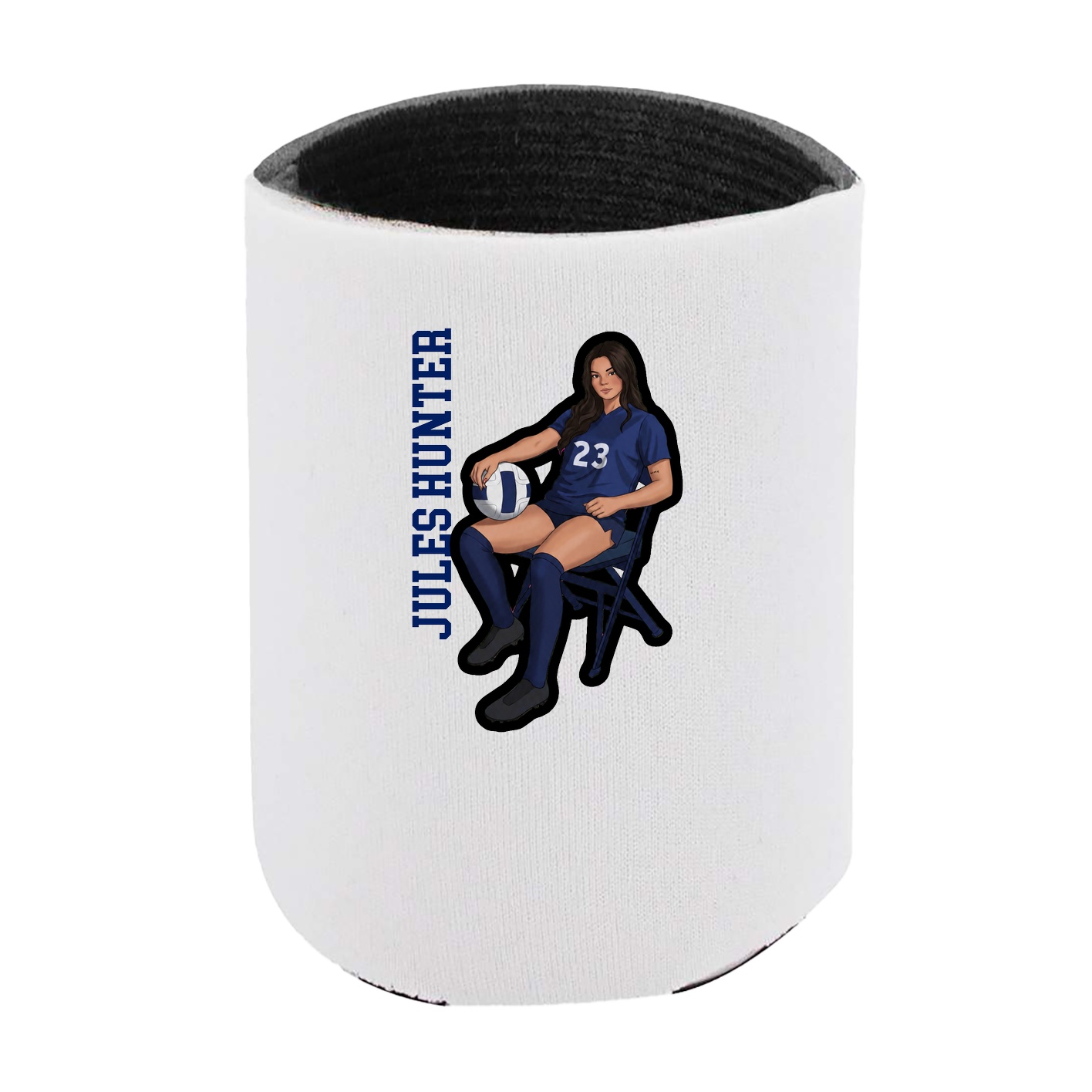 Can Holder — Name Vertical in White