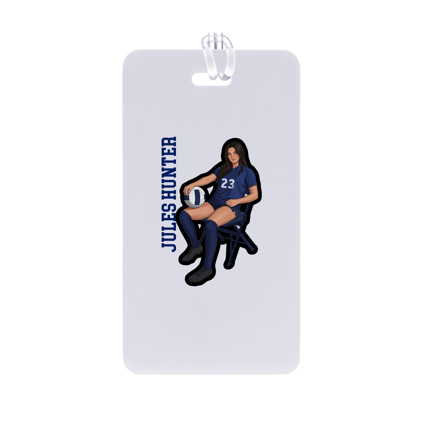 Bag Tag — Name Vertical in Classic