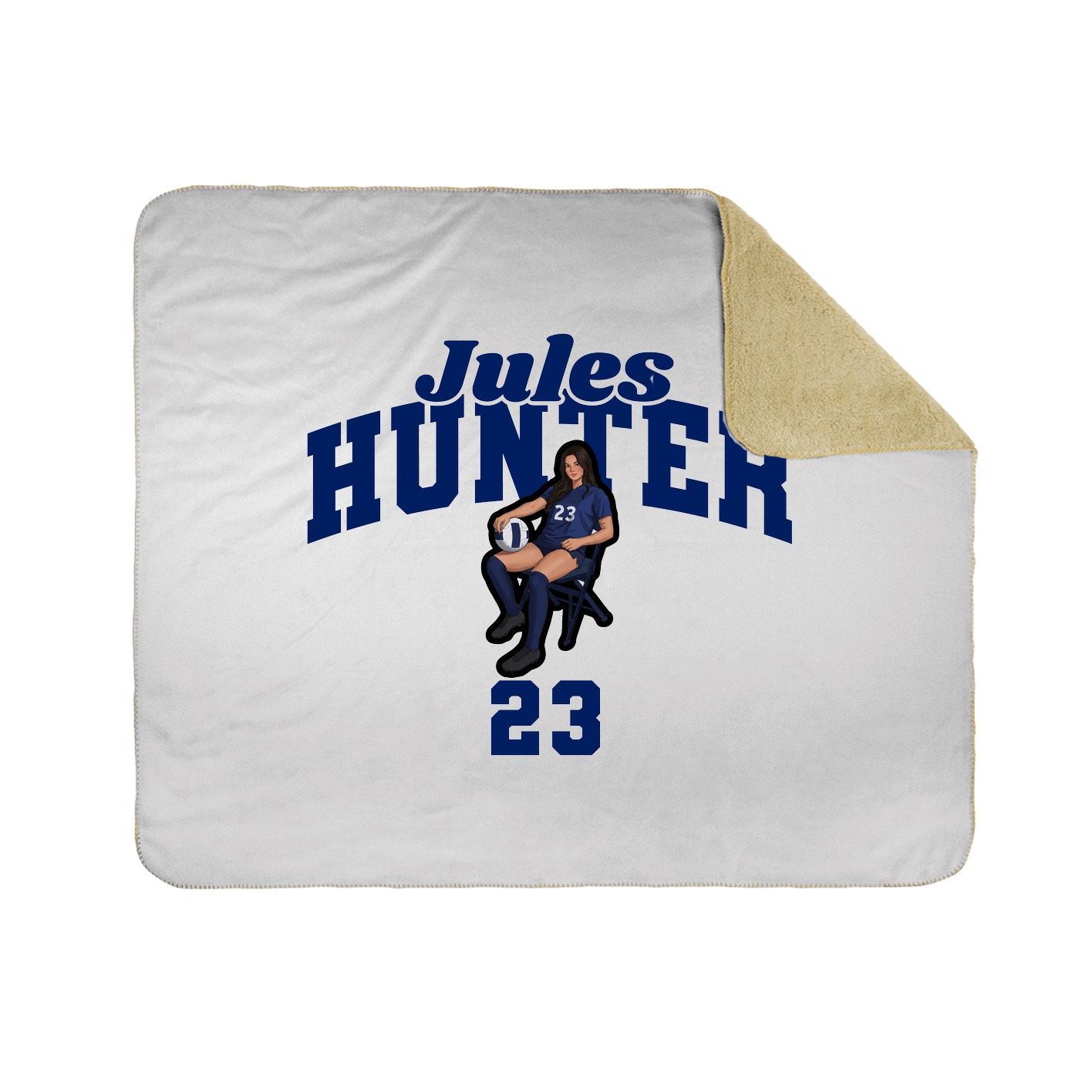 Throw Blanket — Signature Arch in White