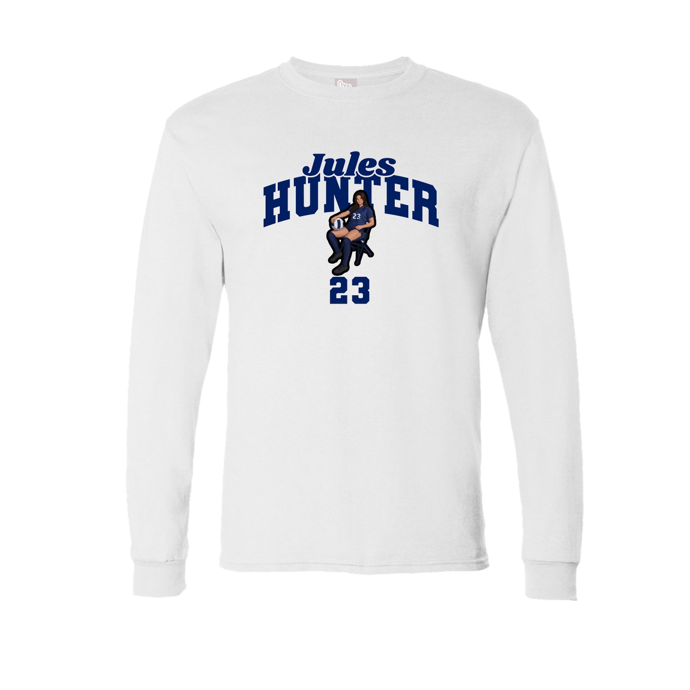 Long Sleeve Tee — Signature Arch in White