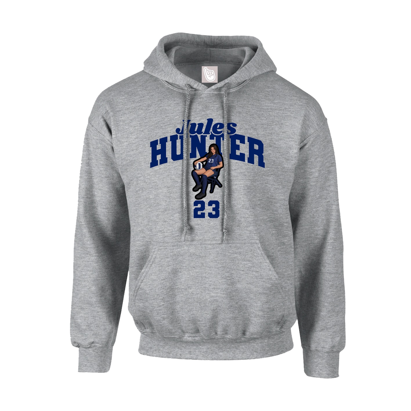 Hoodie — Signature Arch in Grey