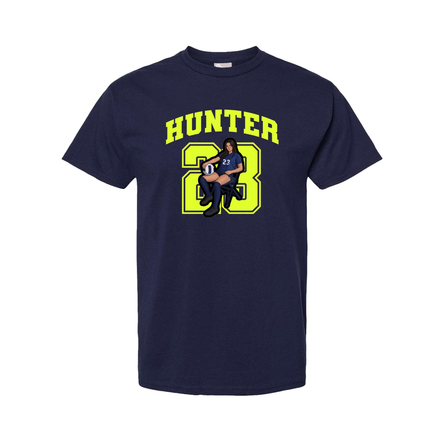 Tee — Number in Navy