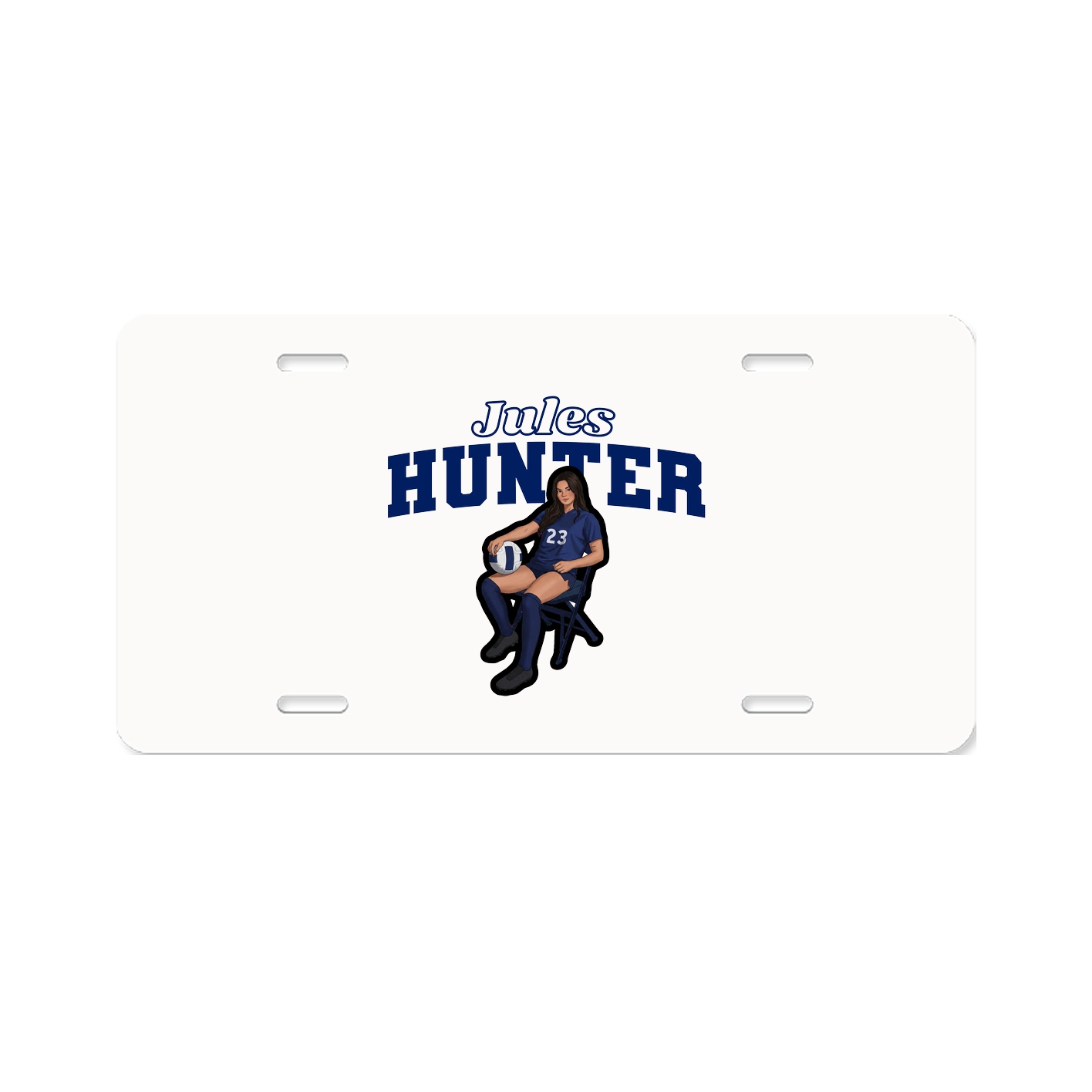 License Plate — Name Arch in Classic