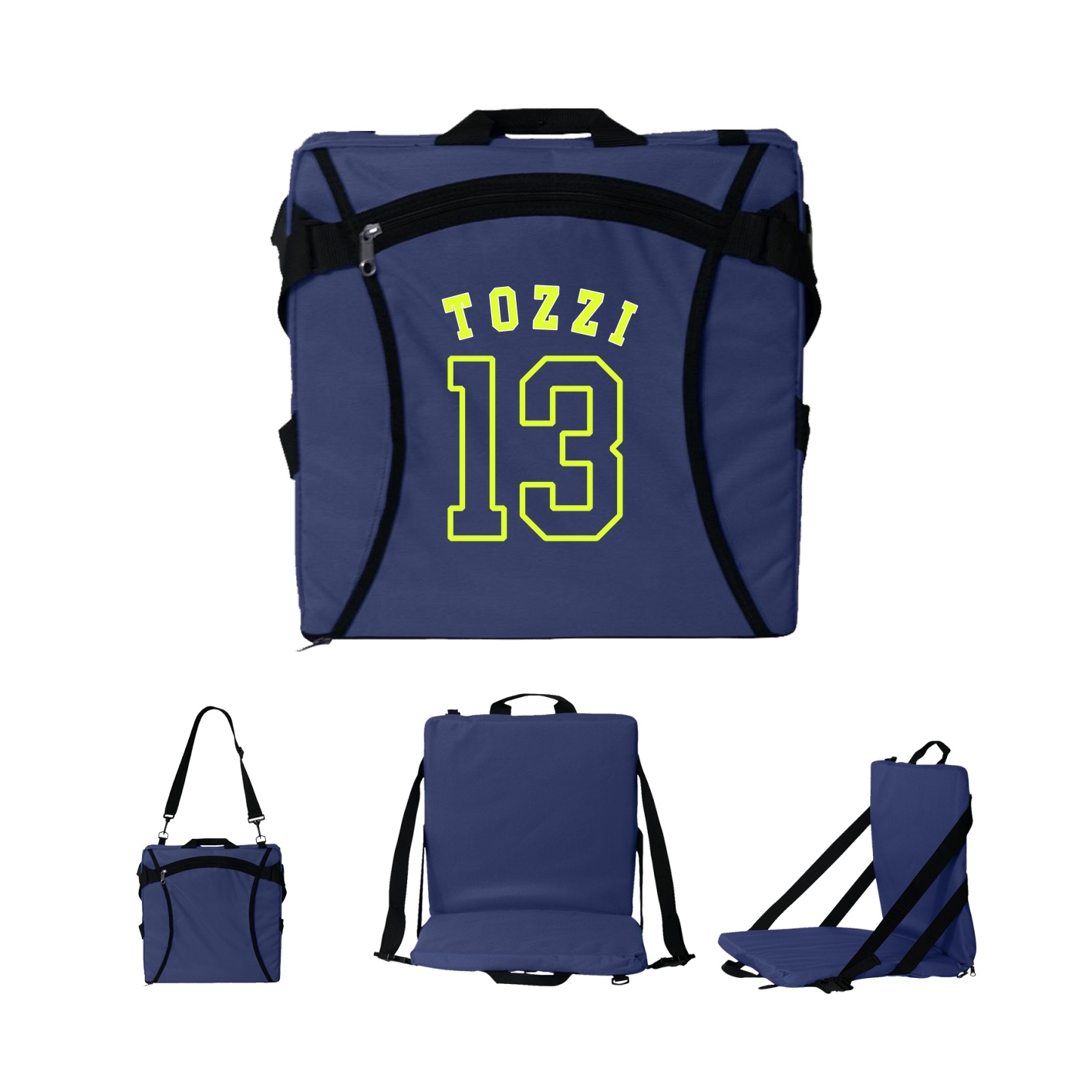 Folding Stadium Seat — Shirsey Arch in Navy