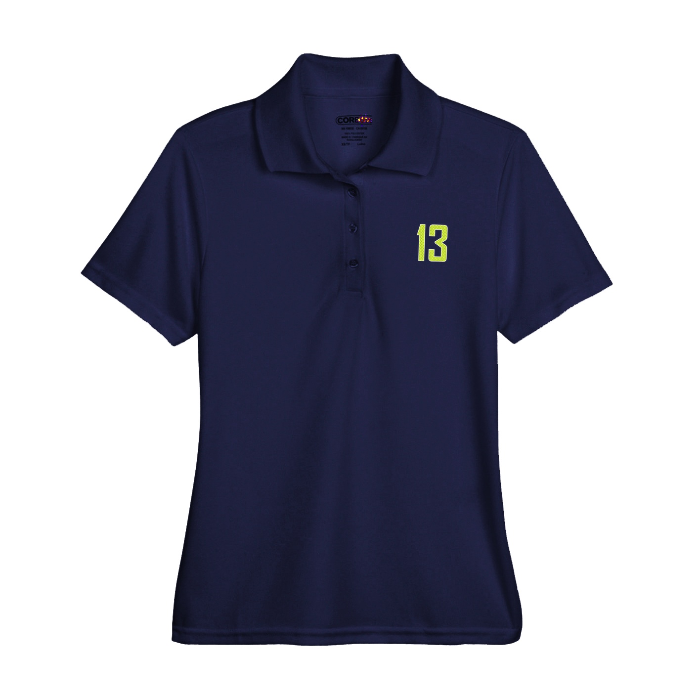 Womens Performance Polo — Front Shirsy in Navy