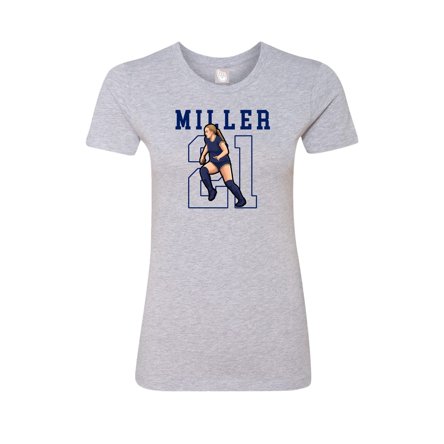 Fitted Women's Tee — Shirsey in Grey